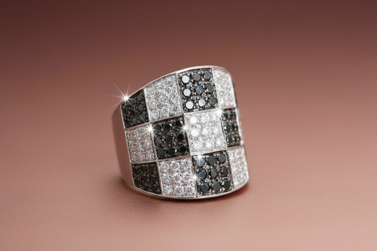 Bulgari Enigma 142 Black & White Diamonds Fine Ring