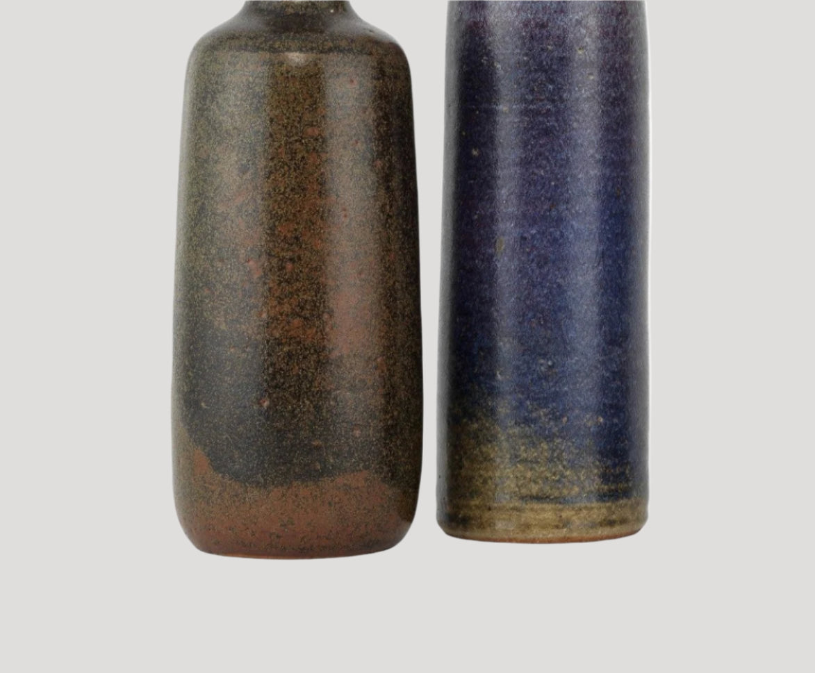 Magnificent Ceramic Sculpted Bottles by Edouard Chapallaz