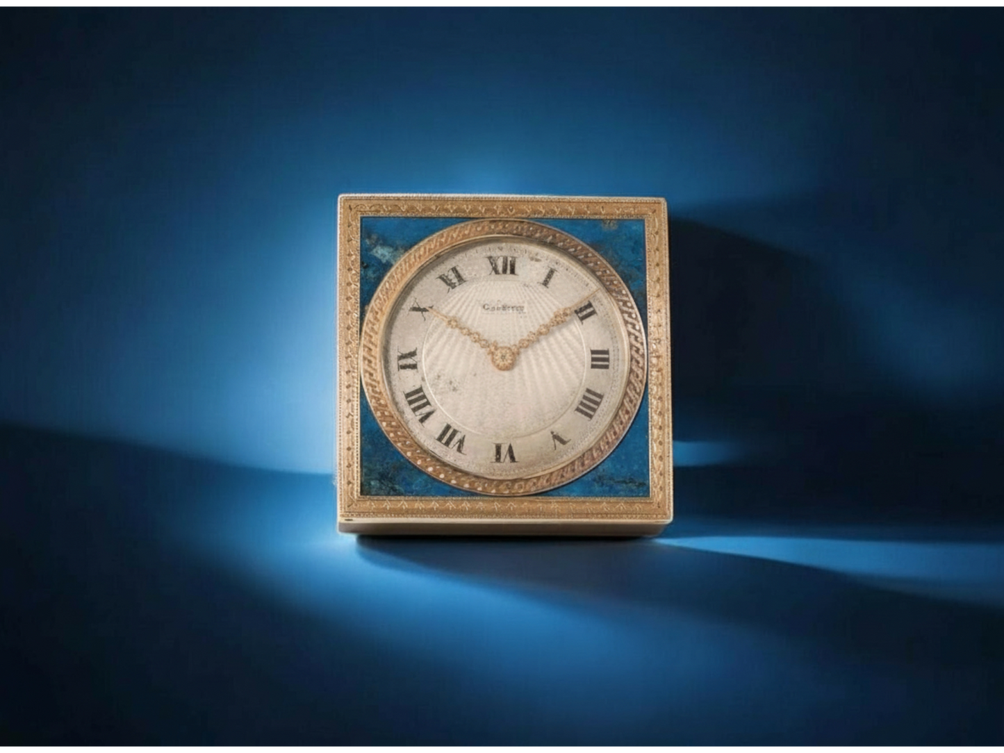 Cartier Art Deco 18k Red Gold & Bakelite Table Clock Pendulette / Tischuhr ca 1920' One of One