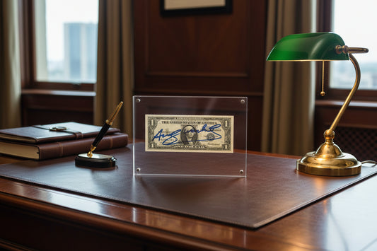 Andy Warhol signed 1 dollar with authenticity certificate