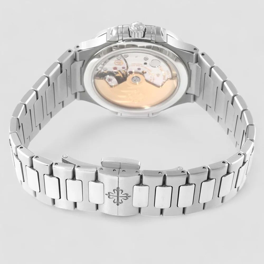 Patek Philippe Nautilus Ladies Stainless Steel Silver Opaline 7118/1A-010 New Full Set