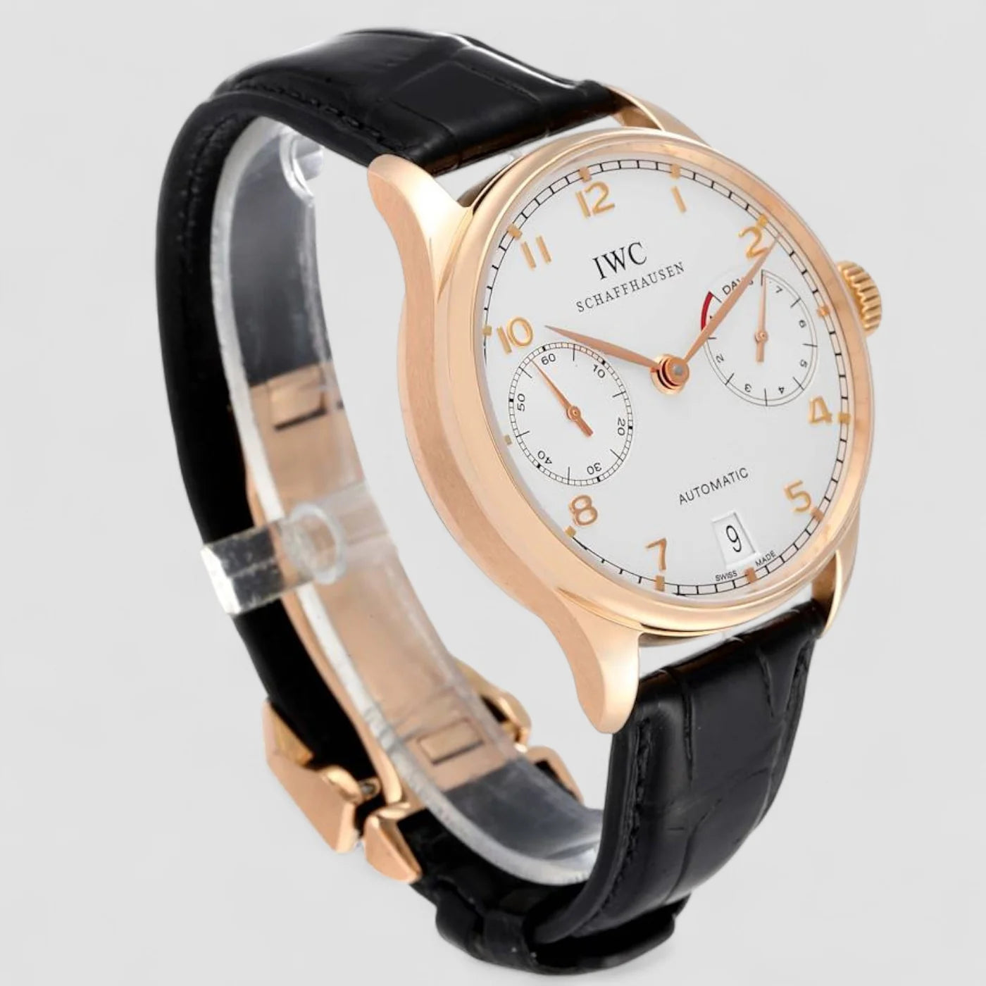 IWC Portuguese 7 Day 5000 Automatic 18K FIRST SERIES IW500004 New Full Set