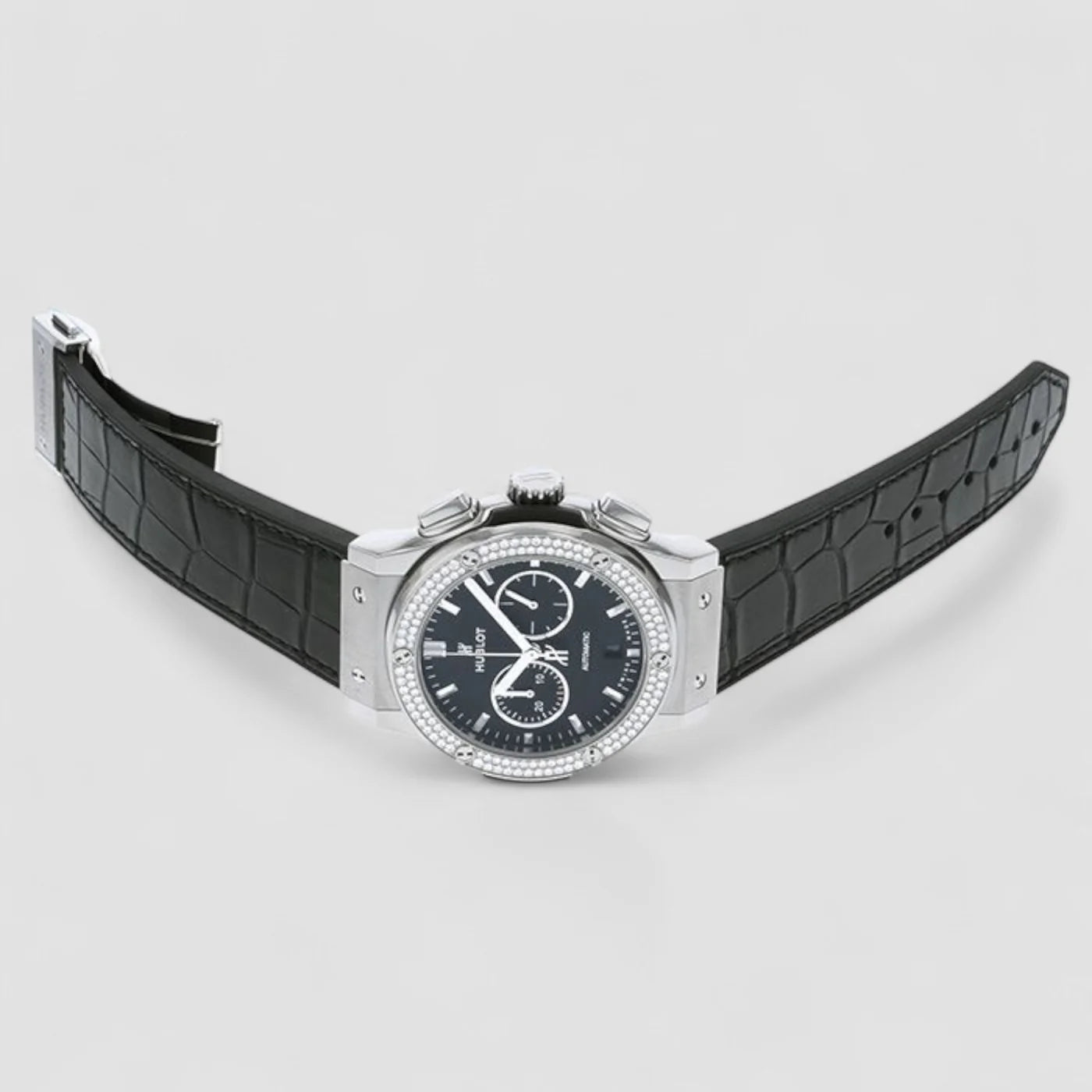 Hublot Classic Fusion Chronograph Diamonds 541.NX.1170.LR.1104 New Full Set