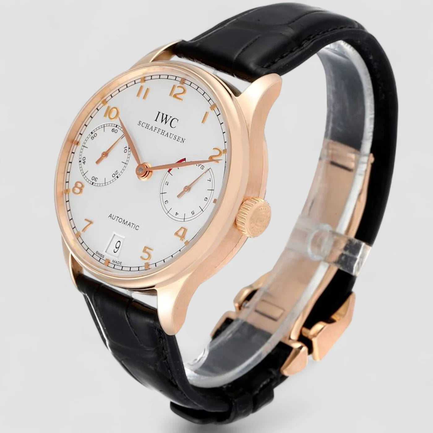 IWC Portuguese 7 Day 5000 Automatic 18K FIRST SERIES IW500004 New Full Set