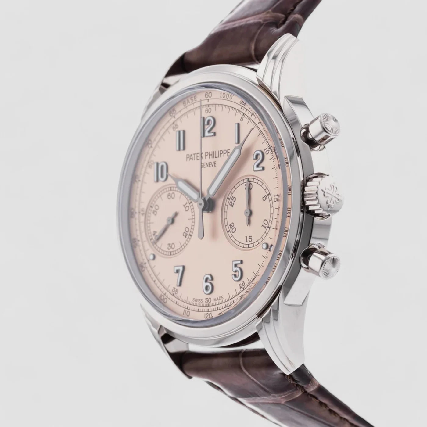 Patek Philippe Chronograph 5172G Salmon 18K White Gold 5172G-010 New Full Set