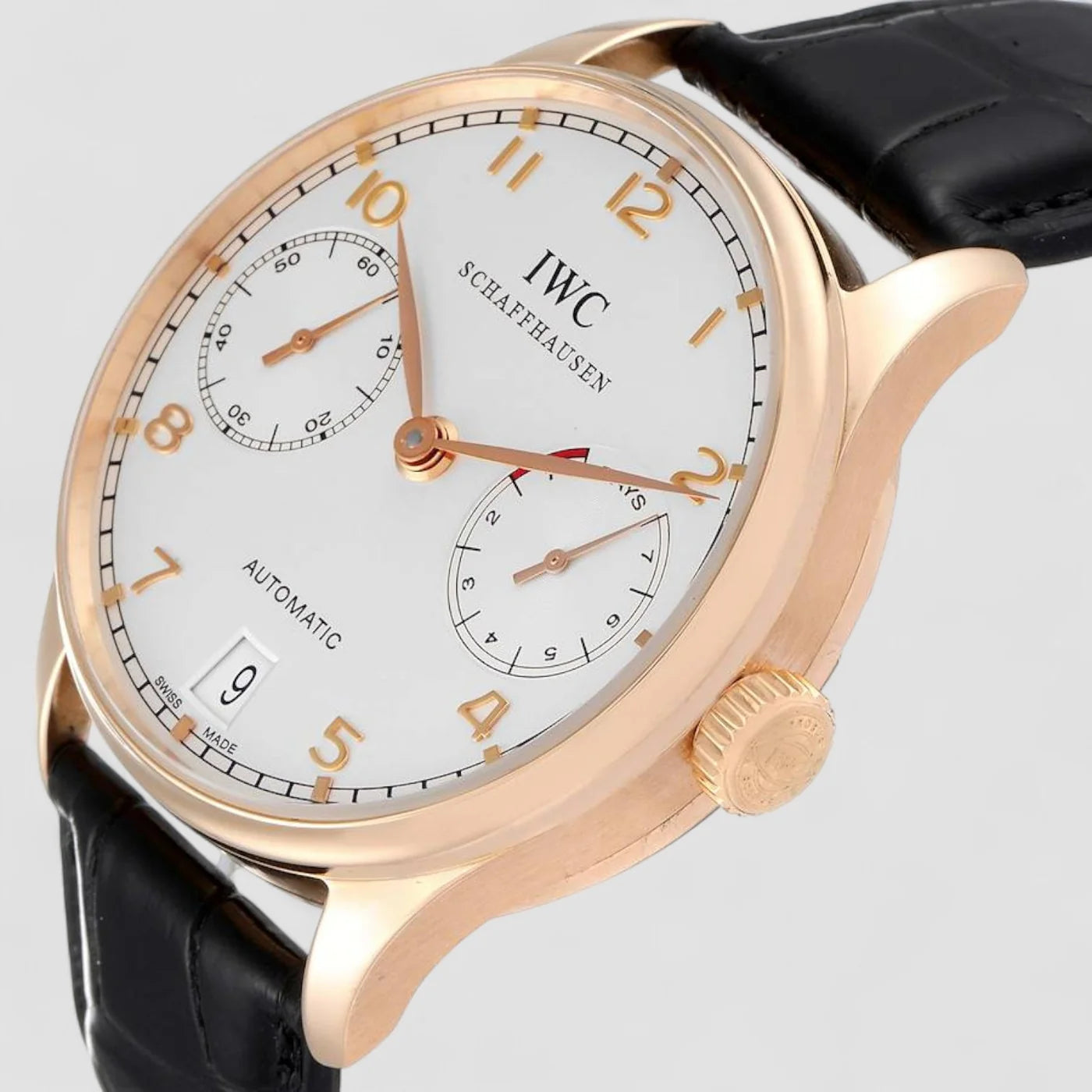 IWC Portuguese 7 Day 5000 Automatic 18K FIRST SERIES IW500004 New Full Set