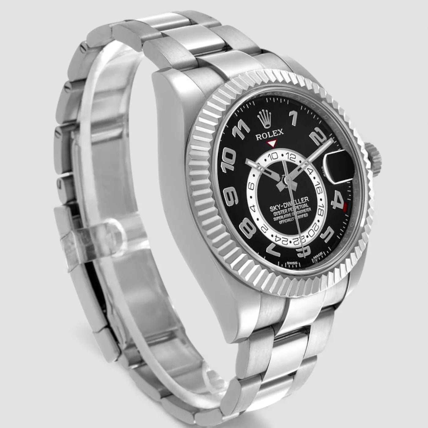 Rolex Sky-Dweller 42mm Black Dial Oyster Bracelet 326939 New Full Set