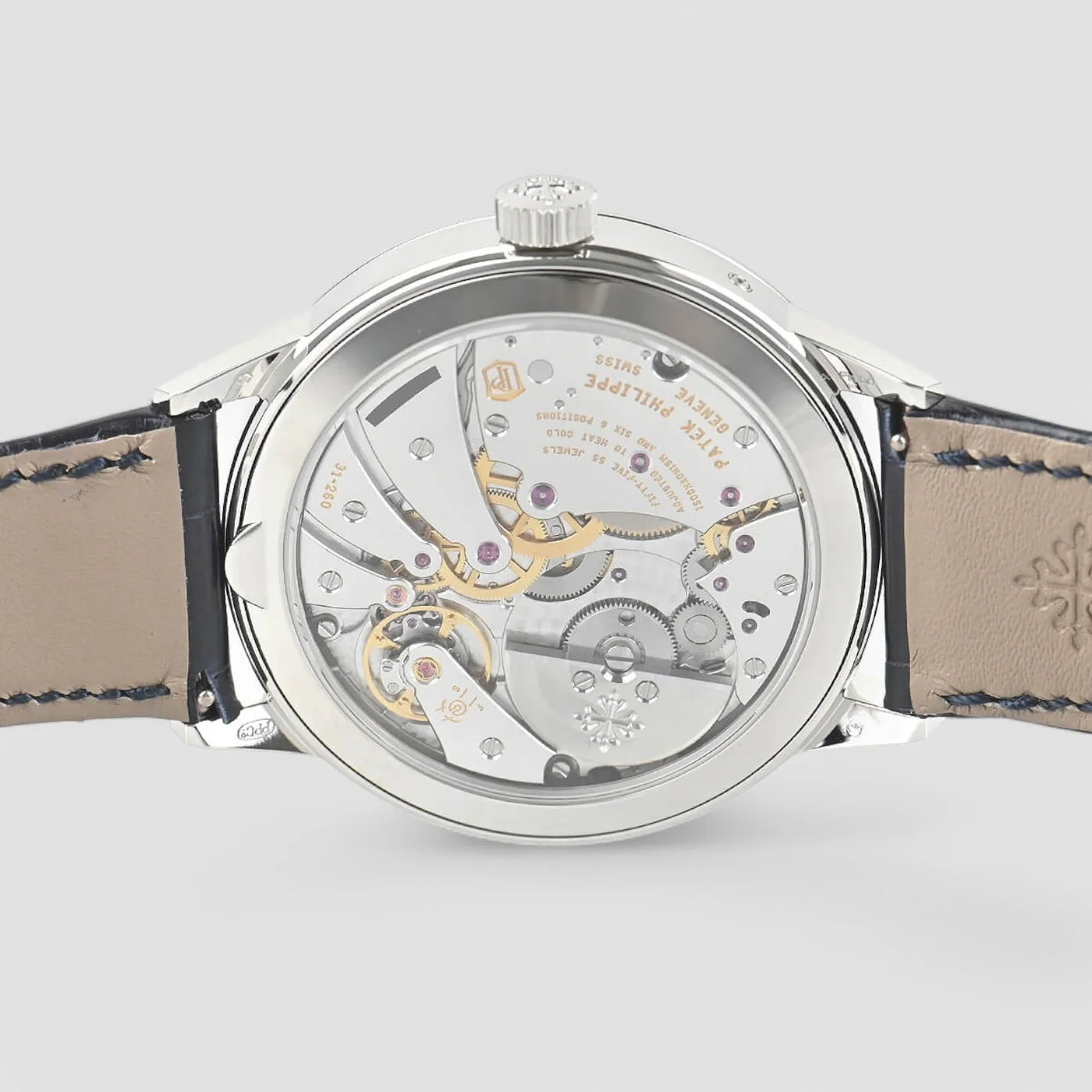 Patek Philippe Perpetual Calendar 5236P In Line Perpetual Calendar Platinum Blue Dial 5236P New Full Set-001