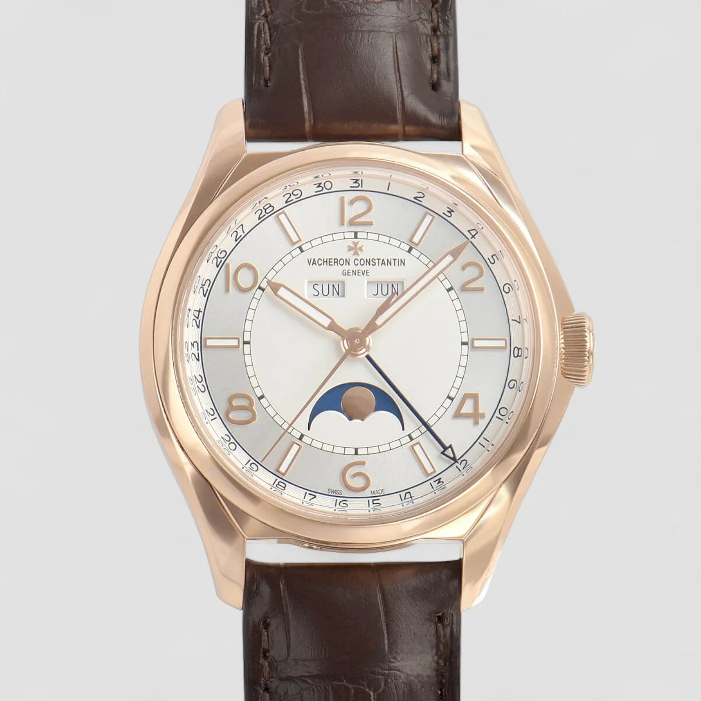 Vacheron Constantin FiftySix Complete Calendar 40mm Mens Watch 4000E/000R-B438 New Full Set