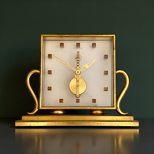  fine and rare Jaeger-LeCoultre squelette desk clock