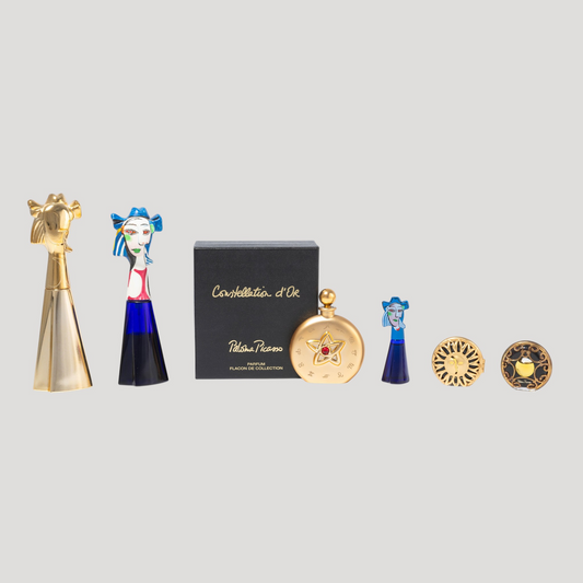 fine and rare Paloma And Marina Picasso, 6 Bottles Of “Constellation,” “Chapeau Bleu,” And “Soleil”Collector Perfumes Artworks Collection