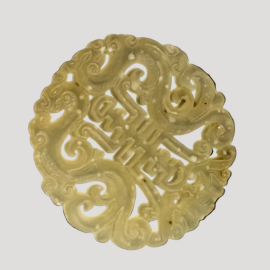 fine and rare&nbsp; jade sculpted plaque, early XXes China