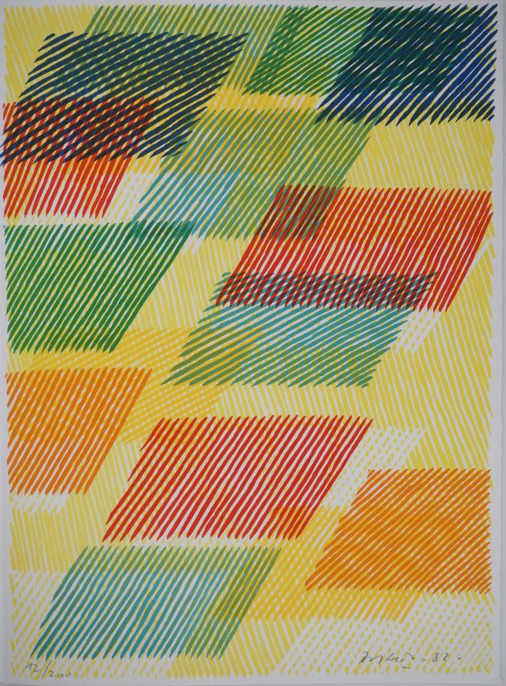 Original lithograph signed Piero DORAZIO, fine art, dorazio