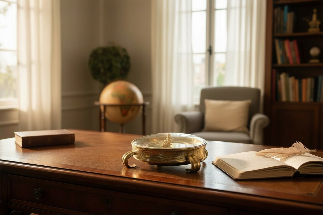 Gubelin Philosophers Large Mystery Clock / Horloge Circa 1950 Rare