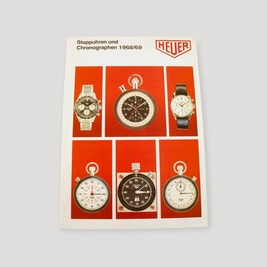 Heuer Catalog Book Chronographs & Stopwatches in German 1968/69