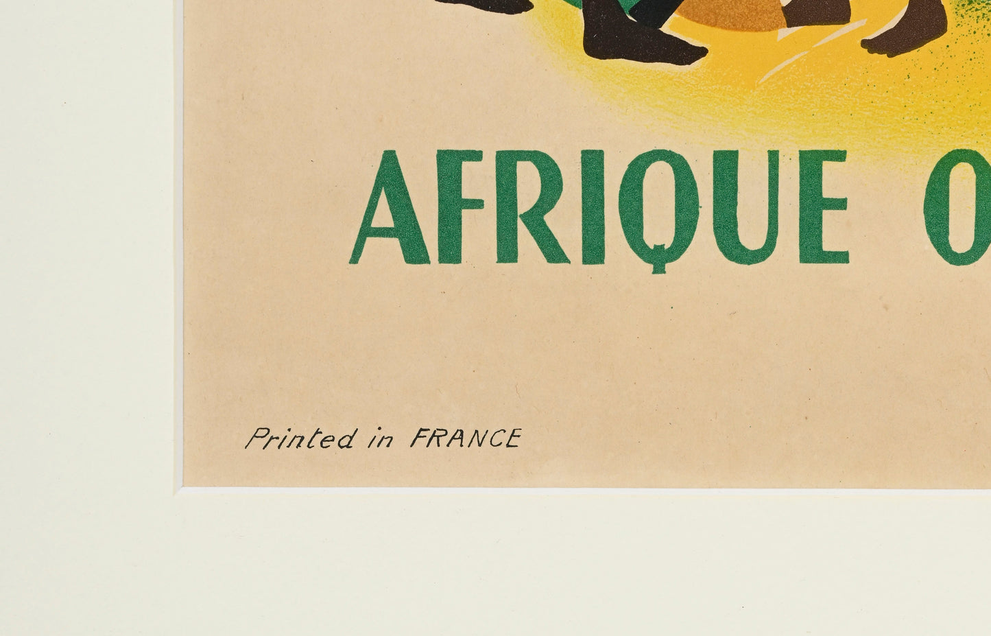 Vincent GUERRA, Air France, West Africa, circa 1948, Alepee et Cie, Paris, original vintage poster