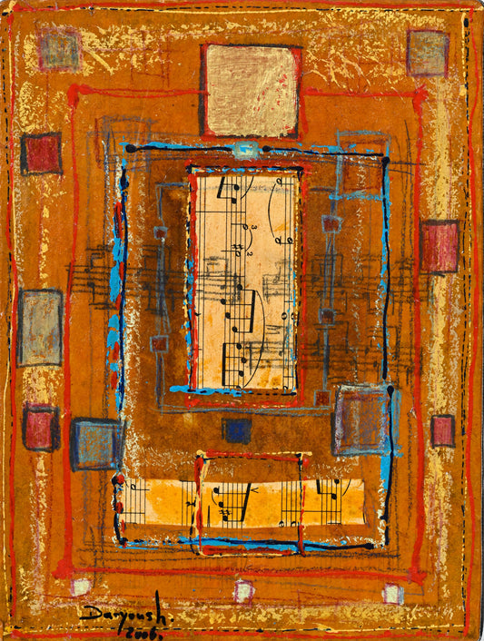 Daryoush Assadi (976), Pair of mixed-media artworks on paper 2006, signed