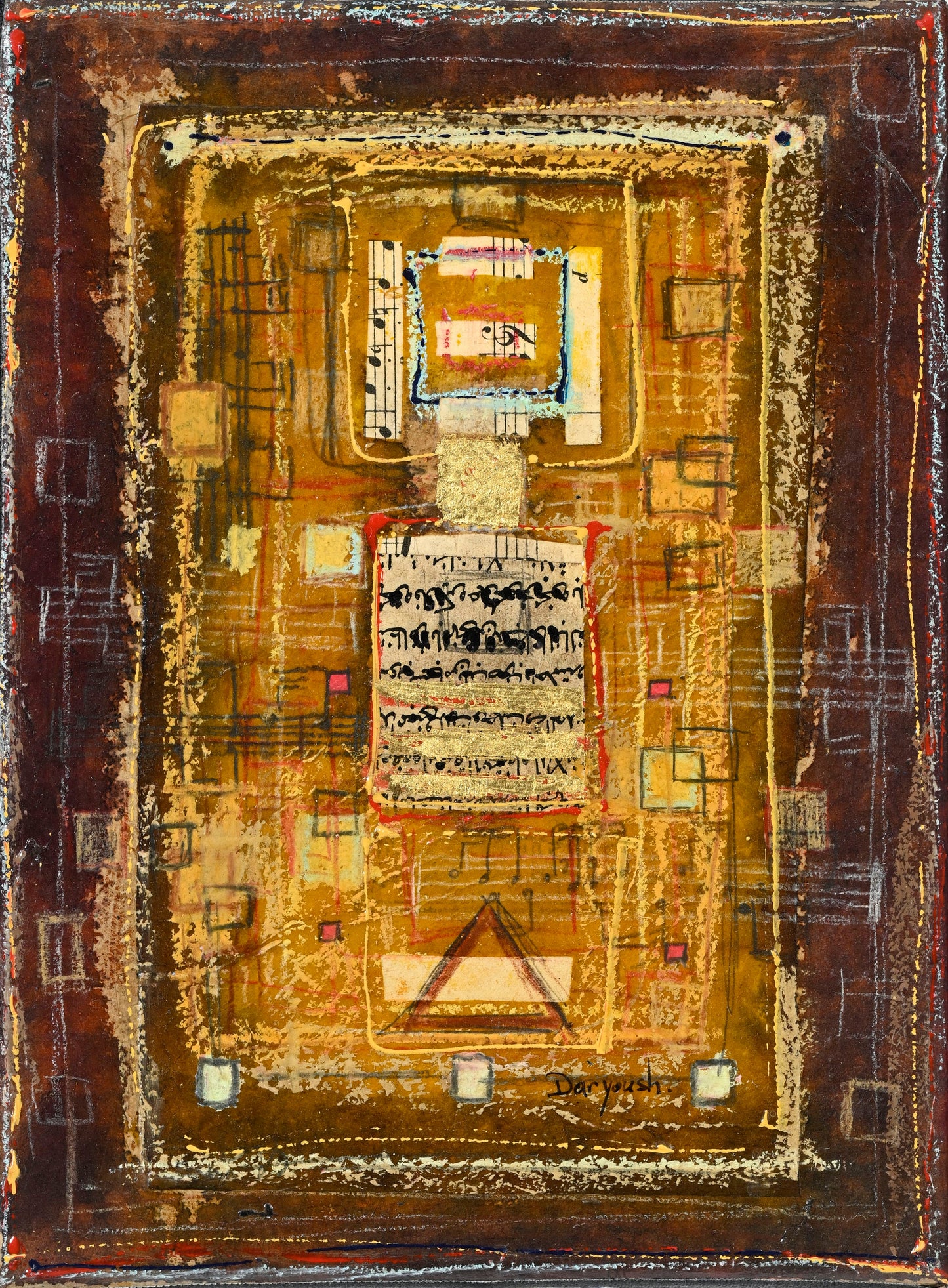 Daryoush Assadi (976), Pair of mixed-media artworks on paper 2006, signed
