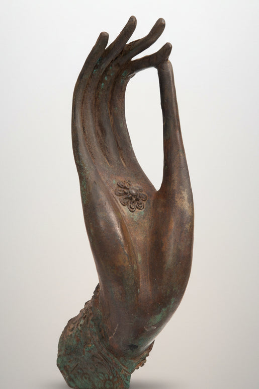 Buddha hand in bronze, Thailand, 20th century