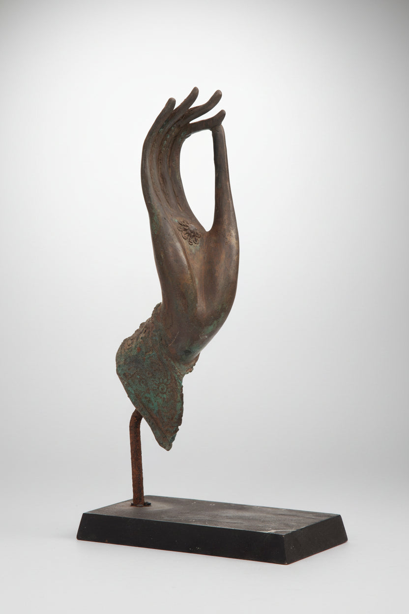 Buddha hand in bronze, Thailand, 20th century
