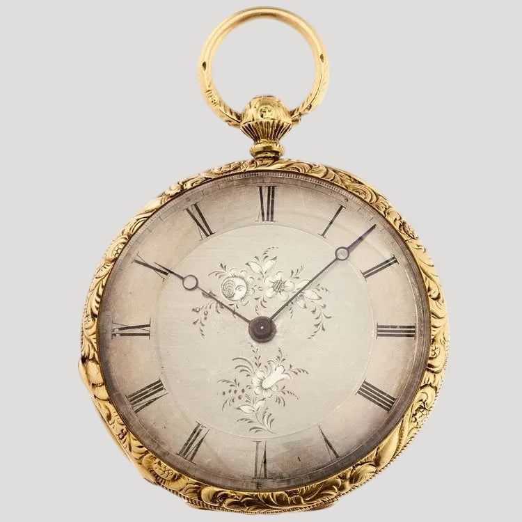 Vintage 18k Gold Pocket Watch/ Taschenuhr/ Montre de poche 19c