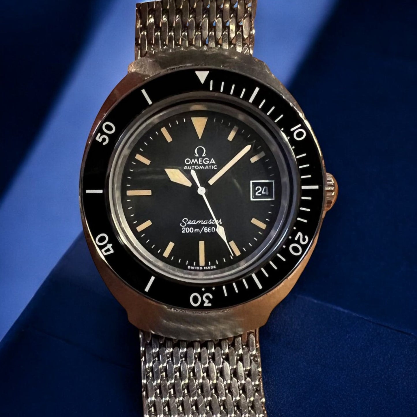 Omega Seamaster 'Shom' 200 Ref.166.091 Patina vintage dial