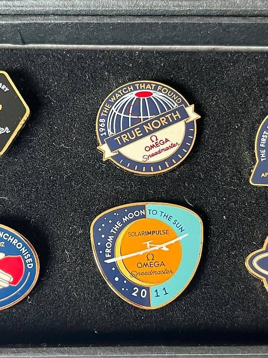 Omega Speedmaster 50th Anniversary Pins Limited Edition Collection