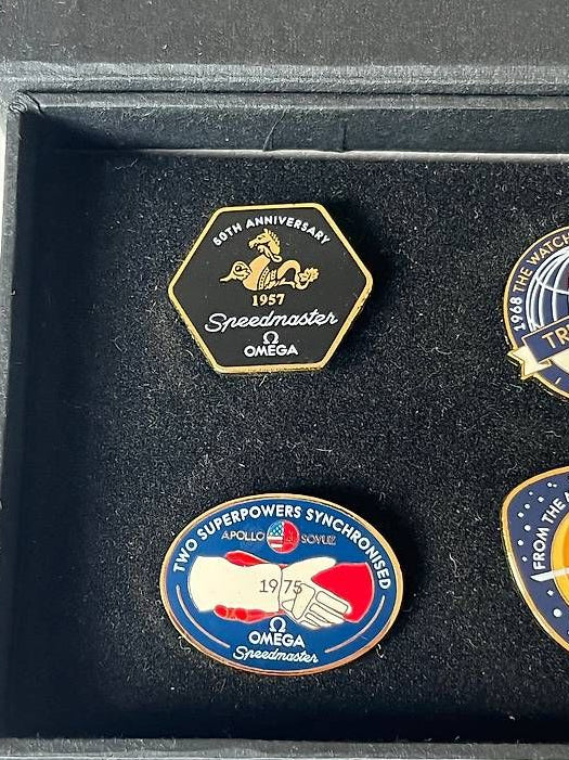 Omega Speedmaster 50th Anniversary Pins Limited Edition Collection