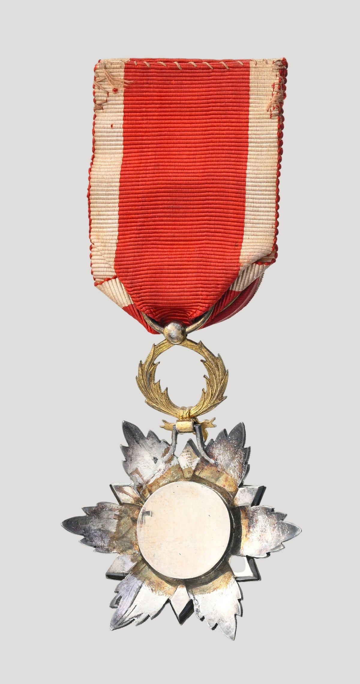 Historical Silver Medal Kingdom of Morocco, Order of the Ouissam Hafidien, established in 1910