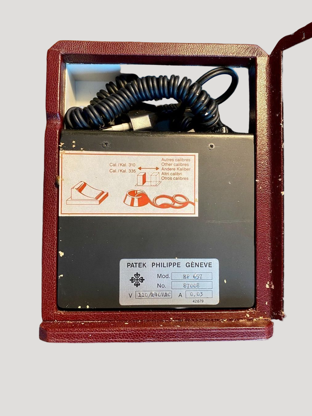 Patek Philippe Rare Vintage Remontoir / Watch Winder in leather for Patek Masterpiece