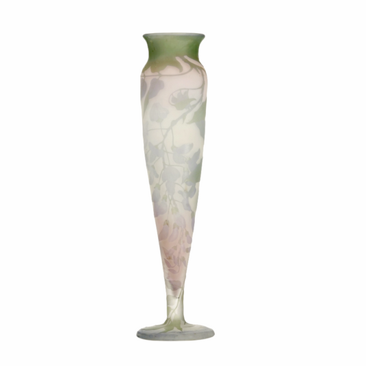 Émile Gallé (1846–1904, multi-layered glass Important Vase 41.5 cm Rare