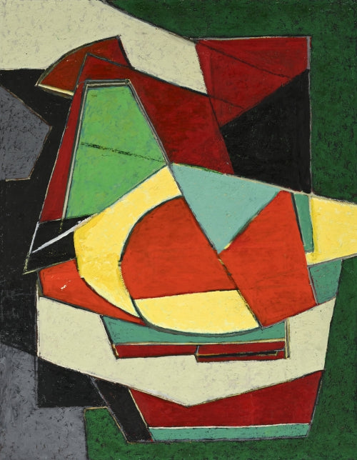 Important cubist painting / tableau by Gilbert Thevenot