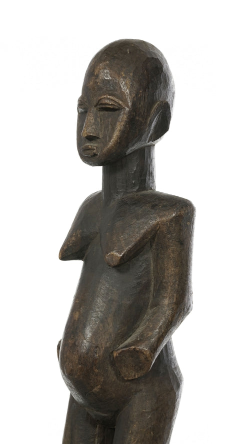 Important African Art, standing Lobi statuette h 67