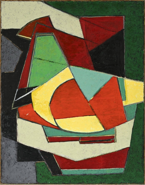 Important cubist painting / tableau by Gilbert Thevenot