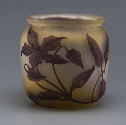 Émile Gallé (1846–1904), multi-layered glass Vase  Rare