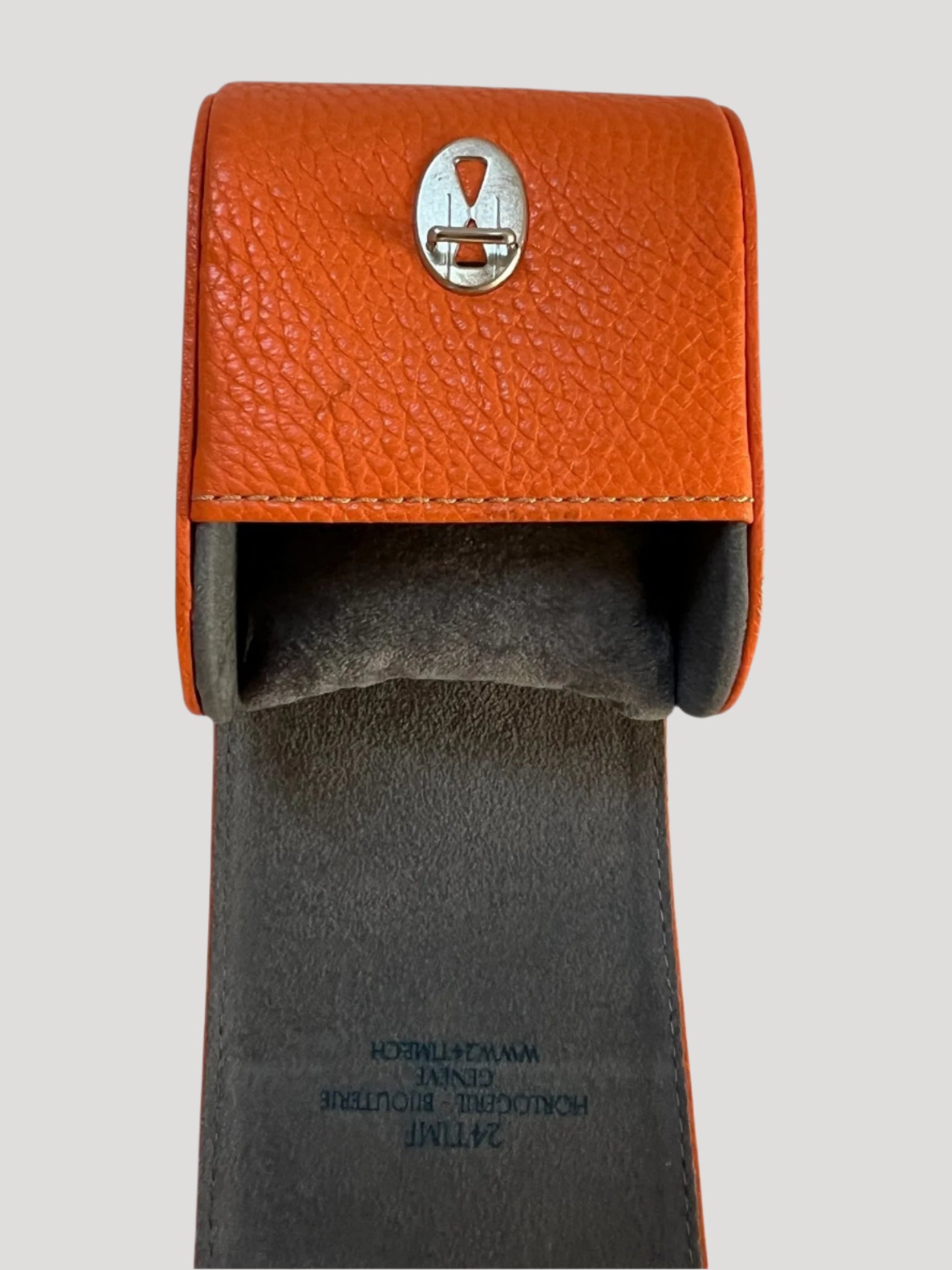 high quality leather watch travel pouch/ étui