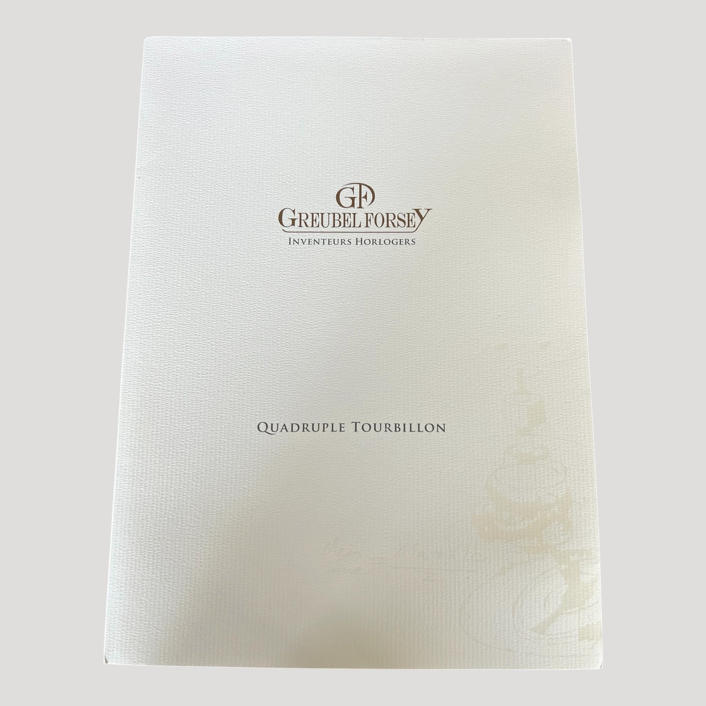 Greubel.Forsey Quadruple Tourbillon Unfold Catalogue