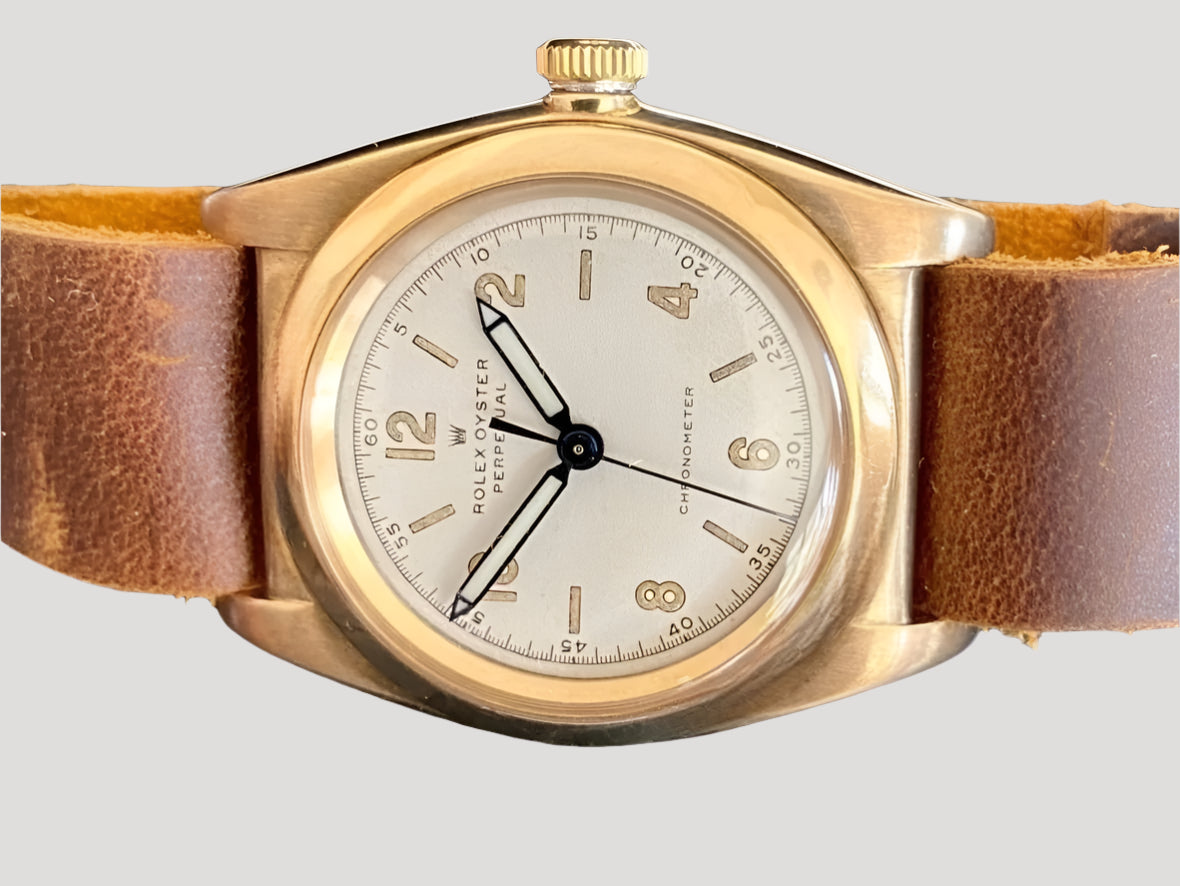 Rolex Oyster Chronometer Bubble Back 18K Rose Gold 1937'