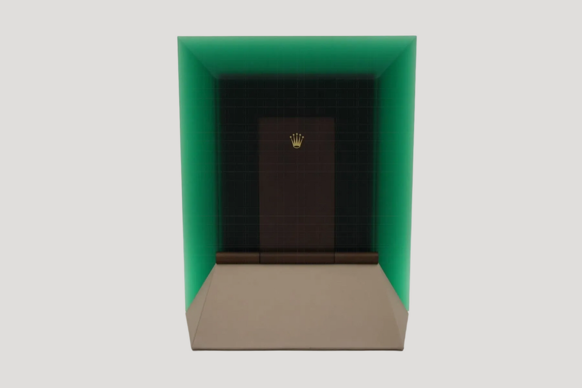 Rolex Green Display Présentoir Mirror Miroir Spiegel Rare Collector