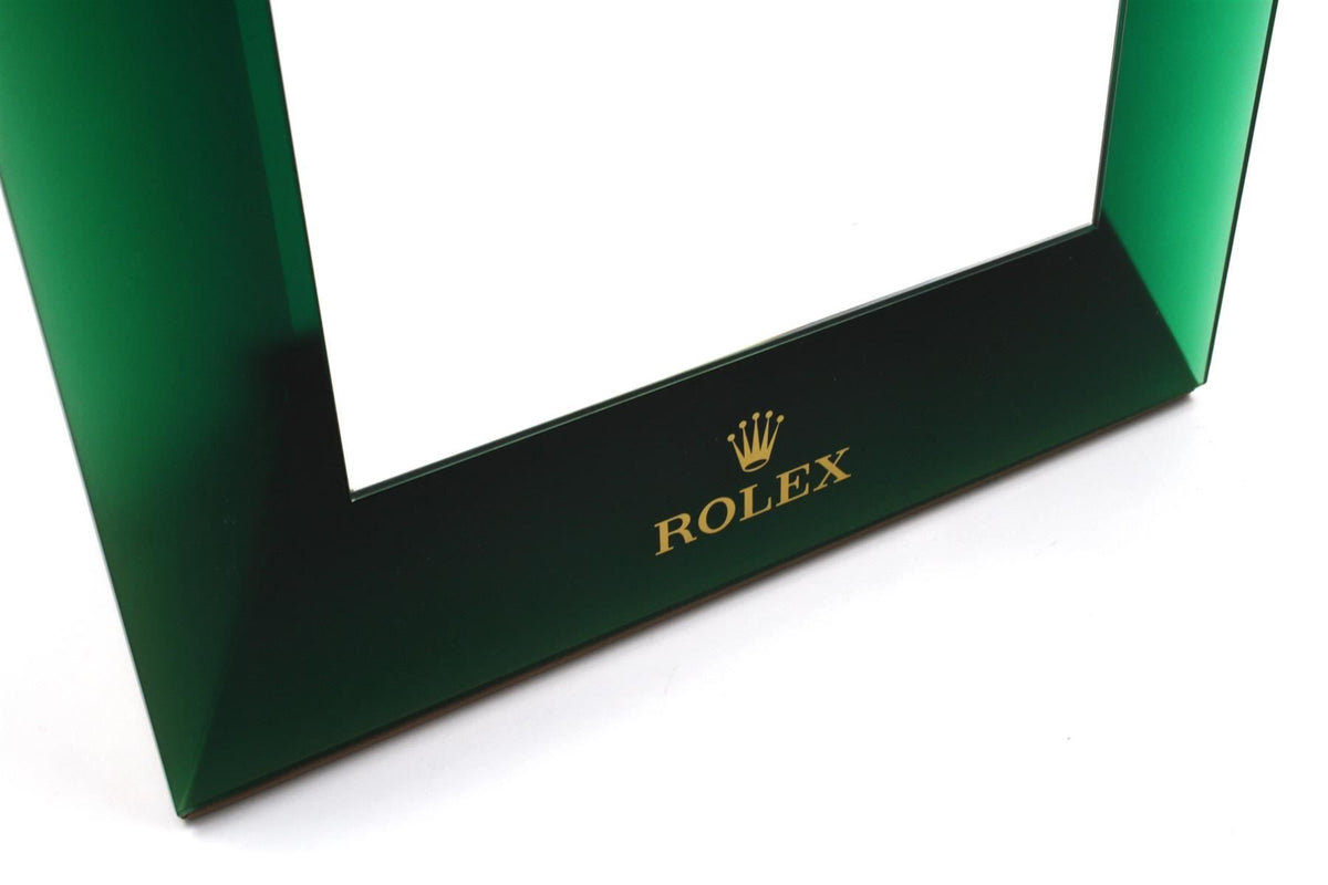 Rolex Green Display Présentoir Mirror Miroir Spiegel Rare Collector