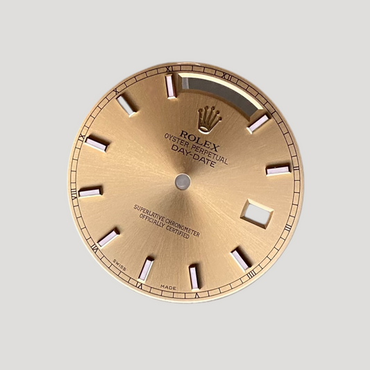 Rolex New Day-Date dial cadran zifferblatt champagne color