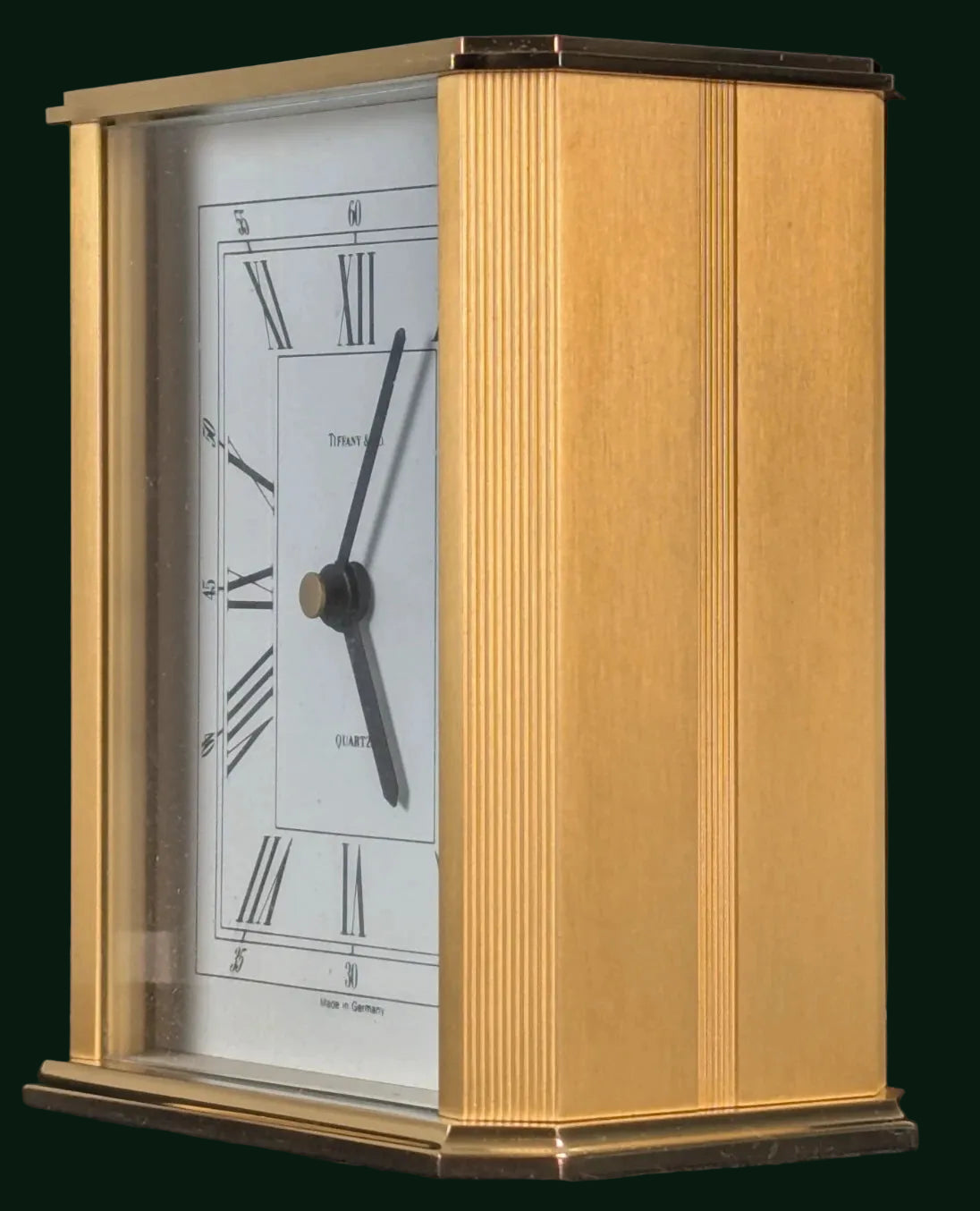Tiffany & Co Brass Desk / Table Clock/ Horloge