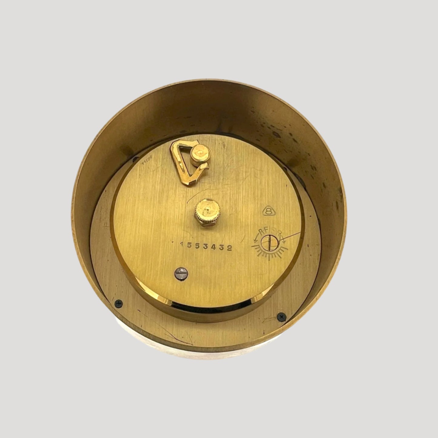 swiss desk clock world time