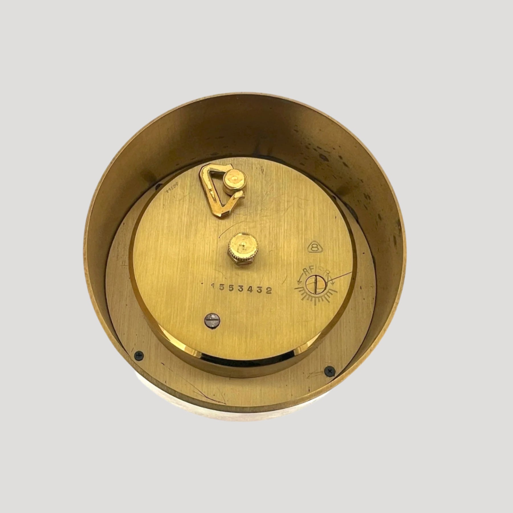 swiss desk clock world time