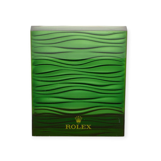 Rolex Green Stand Display Présentoir Wave Rare
