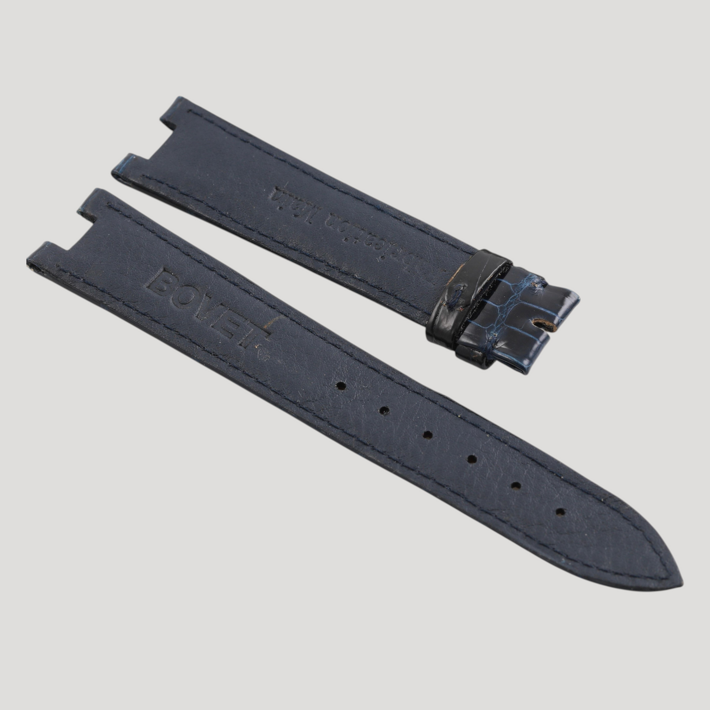 Bovet New Black Croco Leather Bracelet/Band/Strap