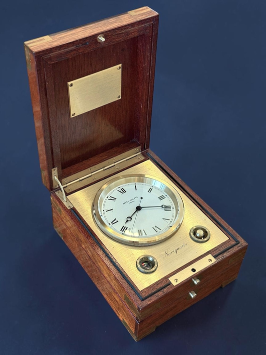 Patek Philippe Naviquartz Table Clock / Uhr / Horloge Ref. 1215HF