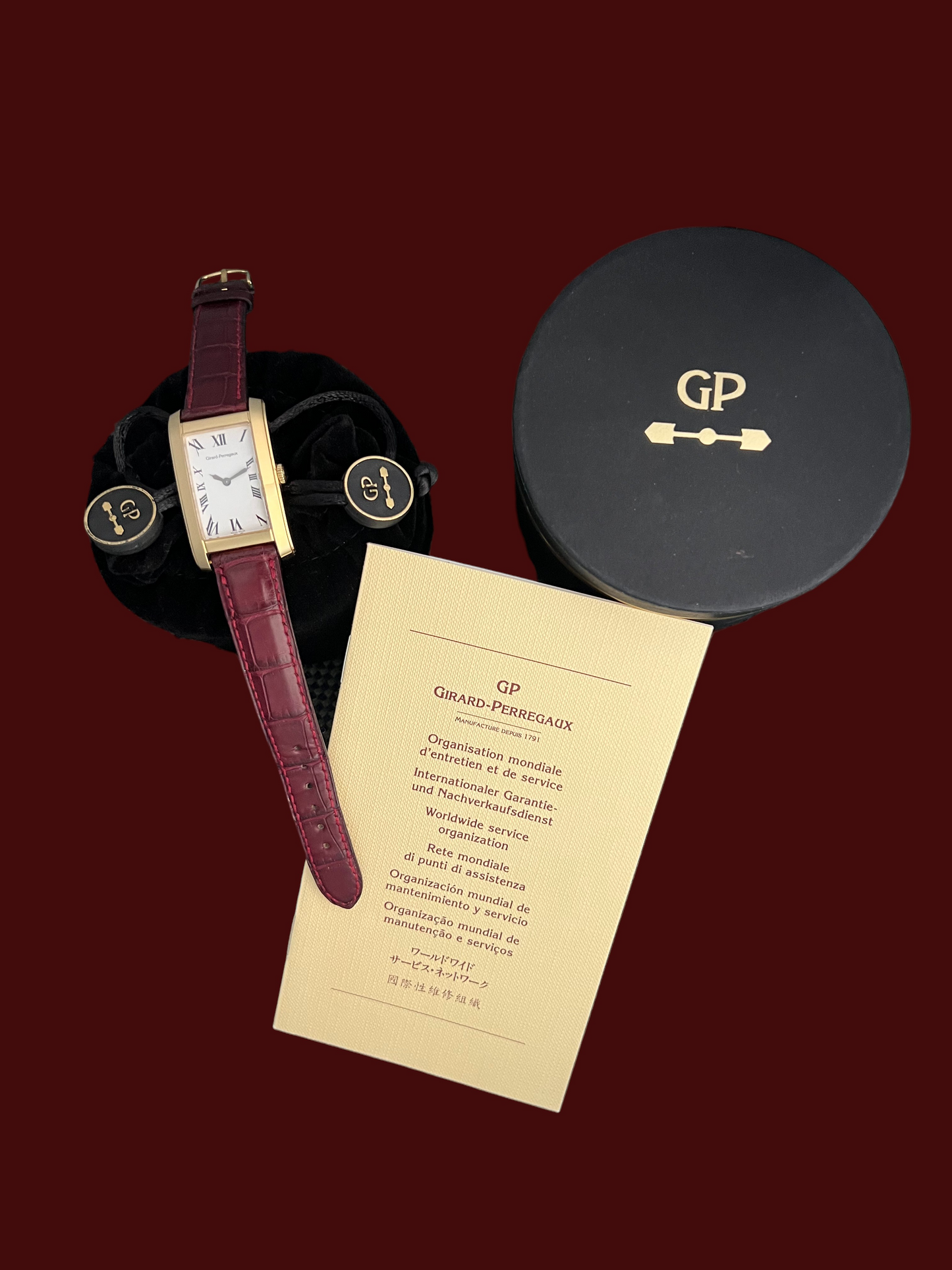 Girard-Perregaux 18k Gold Tank Wristwatch Ref.2532