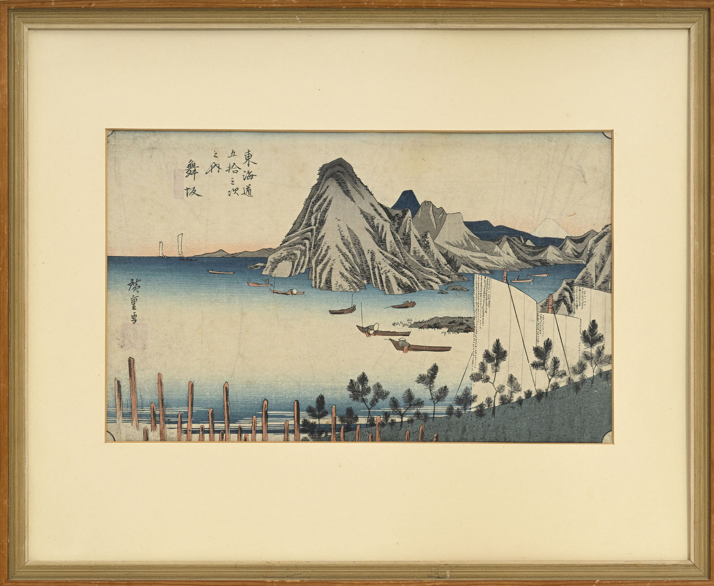 Utagawa Hiroshige (1797-1858), set of 3 yoko-e prints / estampes, Japan
