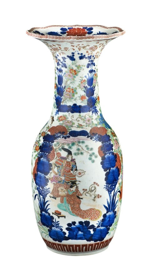 vase-balustre-porcelaine-imari-japon-atelier-hichozan-fine art